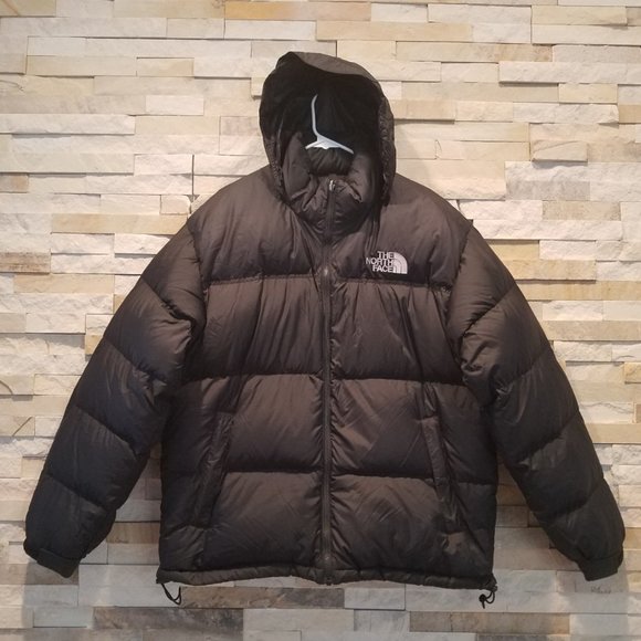 North Face Mens Large 96 Retro Nuptse Puffer Jacket Black 700 Down Winter Coat
